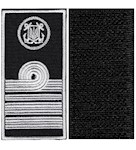 Погон морської охорони з емблемою капітан 2 рангу (нитка біла, на липучці)