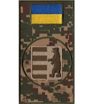Шеврон-заглушка на липучці НГУ Закарпаття