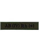 Нашивка "Група крові 4+" ДПС (на липучці)