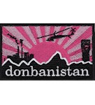 Шеврон donbanistan (рожевий)