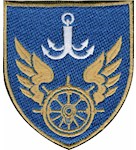 Шеврон Управління військових сполучень на Одеській залізниці (кольоровий)