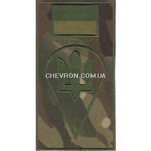 Шеврон-заглушка на липучці ДШВ (польовий прапорець)