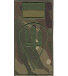 Шеврон-заглушка на липучці ДШВ (польовий прапорець)