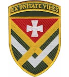 Шеврон 15 армійський корпус Ex unitate vires (кольоровий)
