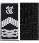Погон морської охорони з емблемою старший мічман (нитка біла, на липучці)