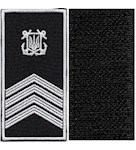 Погон морської охорони з емблемою головний старшина (нитка біла, на липучці)