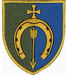 Шеврон 154 ОМБр (підкова, кольоровий)