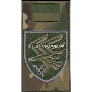 Шеврон-заглушка на липучці 95 ОДШБр (польовий прапорець)