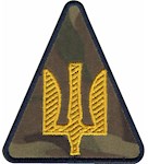 Шеврон Повітряні Сили ЗСУ (тризуб жовта нитка)